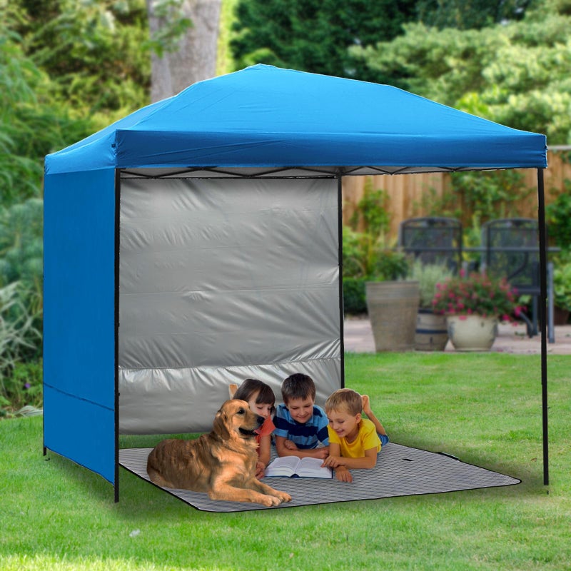 NINAT Canopy Sunwall Sidewall Gazebos Tent Waterproof for 10x10ft Pop up Straight Leg Gazebos Outdoor Instant Canopies 1 Pcs Blue Only - Image 5